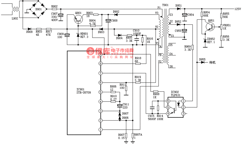 日立a3p-b2电源电路图