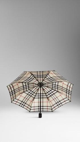 2014新品 巴宝莉burberry男款格子折叠雨伞 色格子 37945191