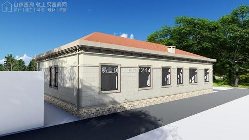 △院门效果图 建筑旁边设置了少量的绿化带和草坪,在一定程度上能