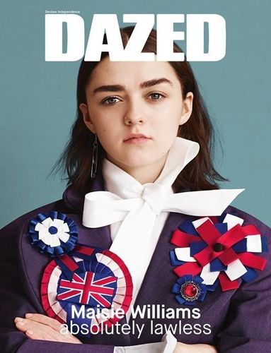《权力的游戏》小女孩麦茜威廉姆斯登《dazed》封面"萝莉范"十足 .