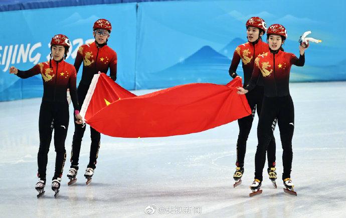 短道速滑女子天团铜牌##中国队短道速滑女子3000米接力##短道速滑