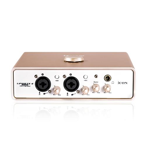 艾肯iconuports4外置usb声卡手机直播电脑录音k歌主播带货设备