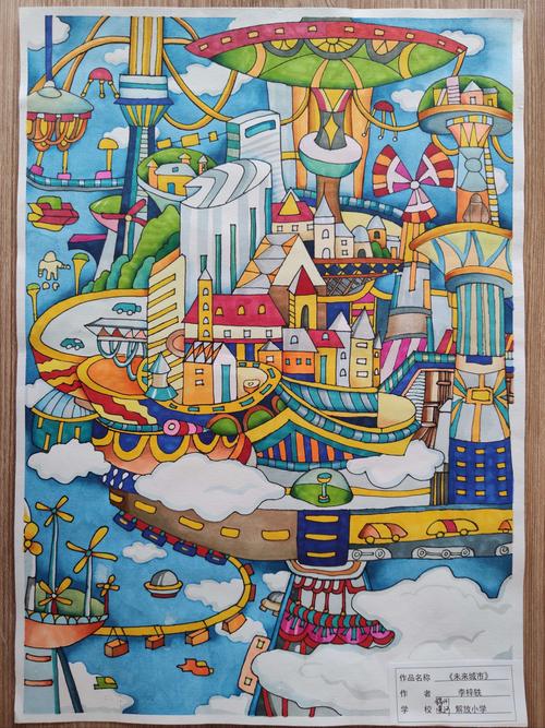 解放小学科幻画作品展