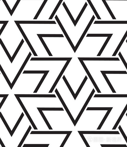 矢量几何无缝图案现代三角形纹理