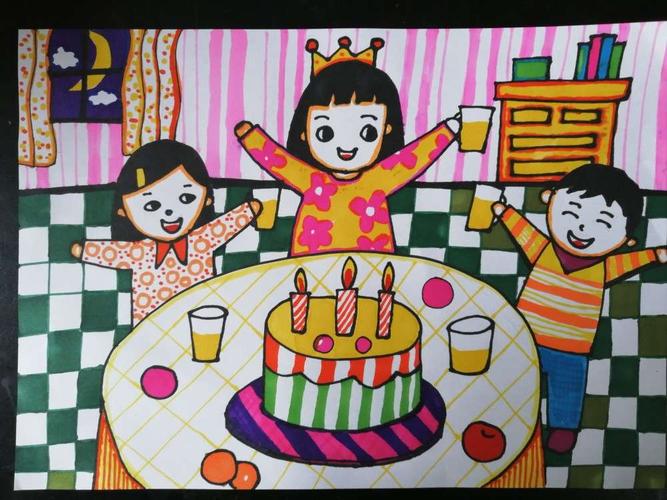 绘画一一生日快乐