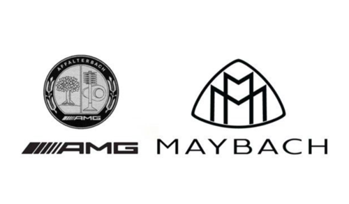 作为子品牌其车标改为奔驰标志,但在车身两侧依旧有迈巴赫的标志,以