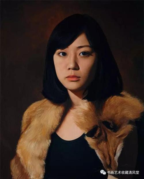 中国写实肖像油画.