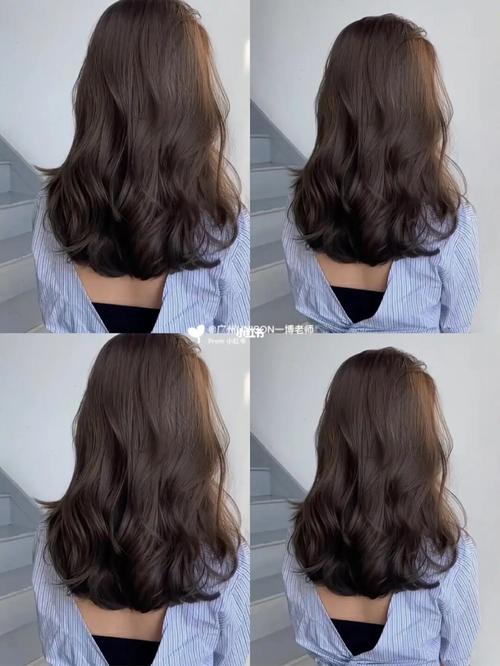 中长发发型蓬松烫气垫烫法式烫发中长发烫发广州烫发广州染发广州