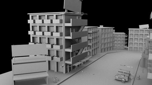 maya 机械 场景 3d