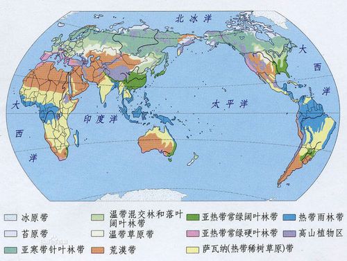 世界自然带分布图_自然带图册_百度百科
