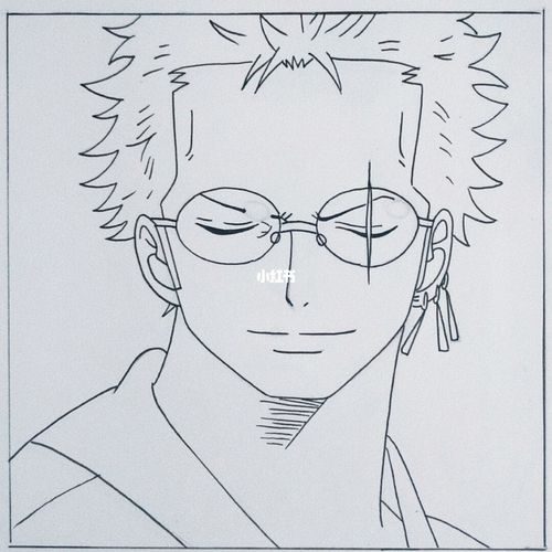 海贼王|索隆#附过程_海贼王_马克笔_文化_绘画