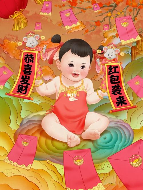 新春年画_萌娃_文化_绘画