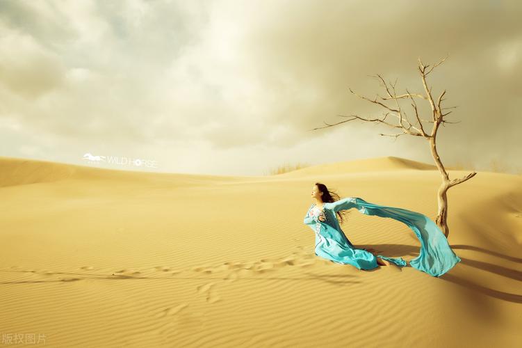 沙漠唯美情境人像