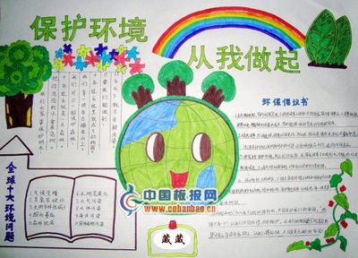 怎么写绿色环保的手抄报 绿色环保的手抄报