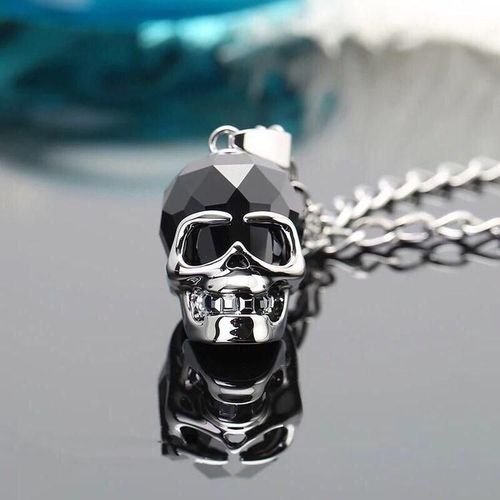 swarovski 施华洛世奇男士大骷髅头项链