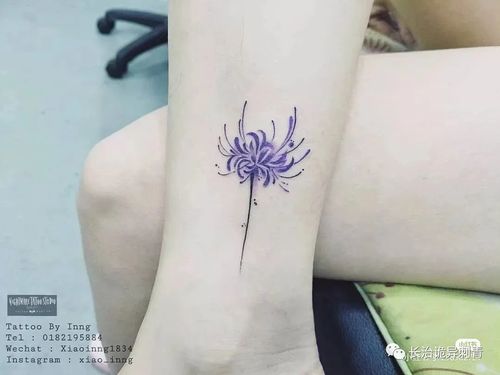 彼岸花纹身手稿,电话微信15755722152