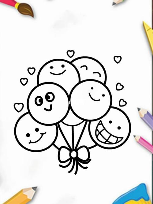 气球简笔画 超简单一看就会_简笔画_气球_深圳市少年宫攻略_儿童简笔