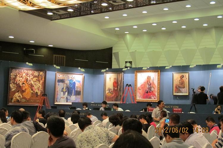 拍卖场上的克里木油画《西淋古丽》