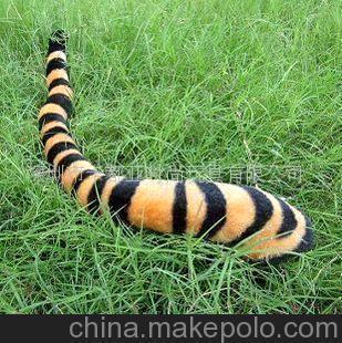 80cm老虎尾巴 仿真老虎尾巴 宠物尾巴(图)