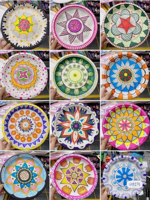 幼儿创意美术纸盘装饰画_装饰画_幼儿_儿童装饰画_母婴_早教