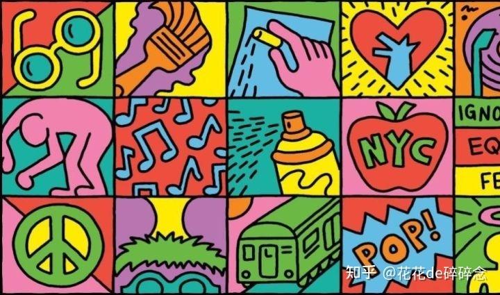 haring是美国80年代著名的街头绘画艺术家,他的作品中带有浓浓的波普