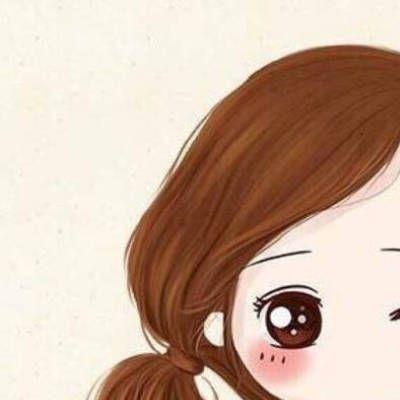 小清新微信头像女卡通情侣头像图片