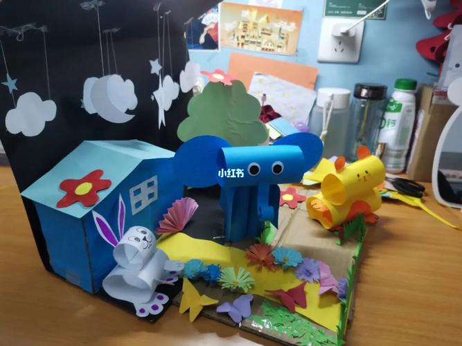 立体造型动物园_手工制作_动物园_兔子