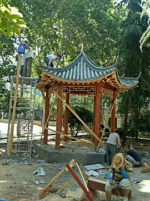 专业木结构制作,湖北艺林锦绣园林木结构