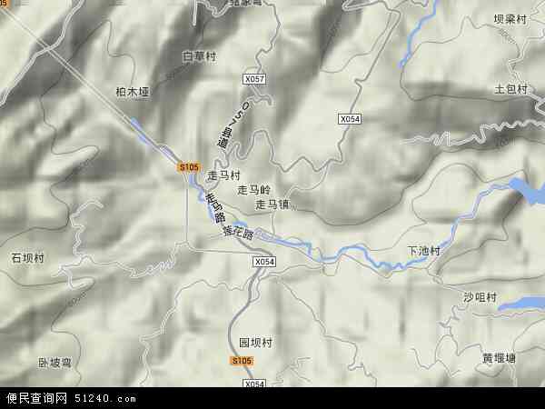 走马镇地图 - 走马镇卫星地图 - 走马镇高清航拍地图