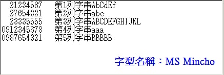 中英數空格,格式化字串的問題?