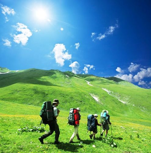 登山客 户外旅行 运动 爬山摄影