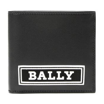 bally 巴利 男士黑色logo图案皮质短款钱包钱夹 brasai sx 00 6228995