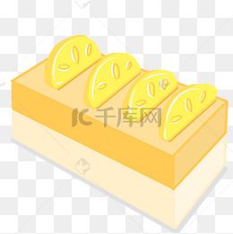 美食蛋糕橘子卡通