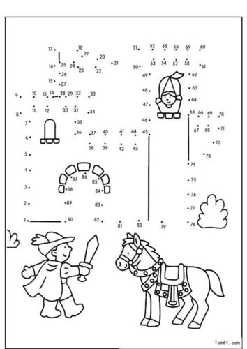 5-100数字连线图
