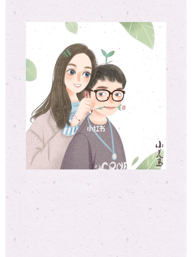 情侣头像壁纸人物肖像绘画分享小美马