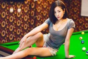 世界最美台球女裁判,吕萌希子性感写真(令人羡慕的人间胸器)