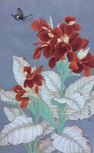 中国画坛掇英梁志超重彩工笔画集萃精选作品