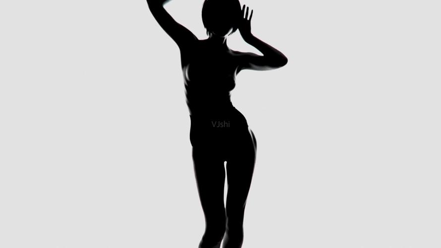 黑白极度诱惑性感美女裸舞_1920x1080_高清视频素材