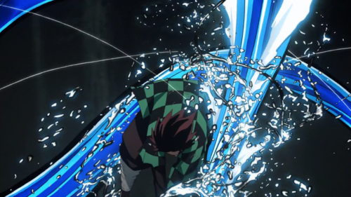 而《鬼灭》主角从一开始就把水之呼吸招式全部学会,根据各种战斗