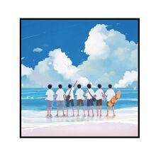 时代少年团数字油画 tnt时代少年团 单曲for you专辑封面 diy数字油画