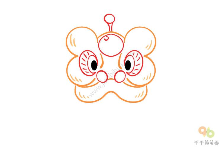 舞狮简笔画怎么画