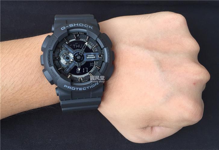 卡西欧gshock黑武士红眼时尚潮流运动手表男ga-110-1b