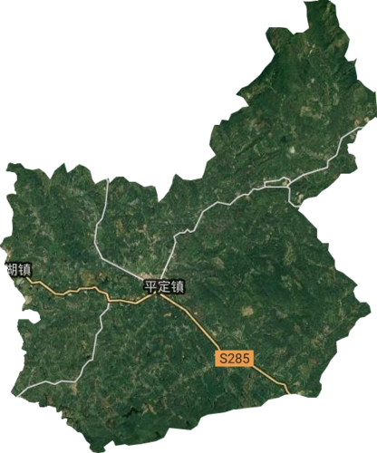 平定镇卫星图高清版大图