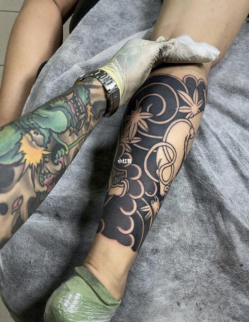老传统包小腿纹身_纹身_针匠刺青自由行热门攻略_丽水_刺青_丽水纹身