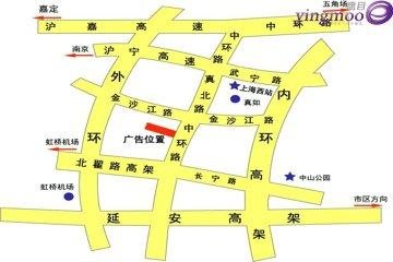 上海中环高架 金沙江路口楼顶广告