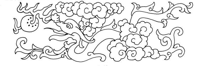 龙简笔画腾云的龙