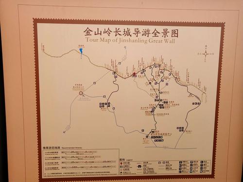 首先来一张,金山岭长城导游图,防止迷路.