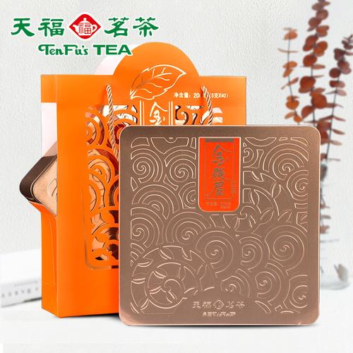 天福茗茶 金骏眉红茶武夷山小种 特级茶送礼礼盒装200g 年货茶礼