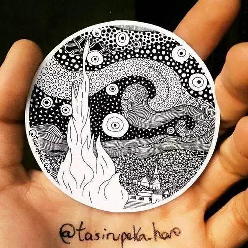 小画家名画欣赏《星空》