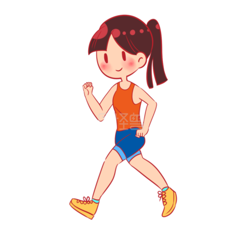 运动卡通头像女
